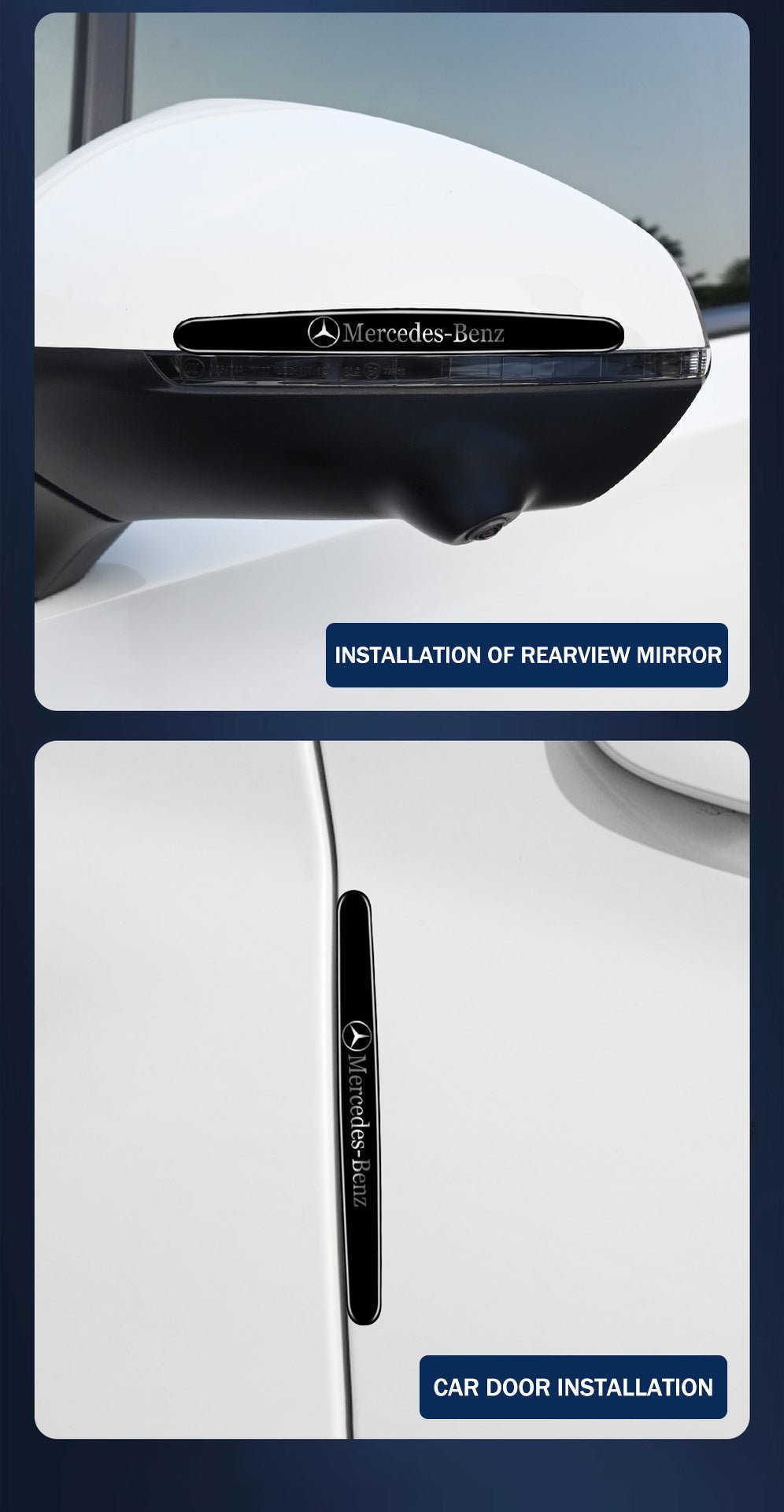 Car Door Bowl Protector Anti-collision Strip Anti-Scratch Sticker Decorative Products 8PCS