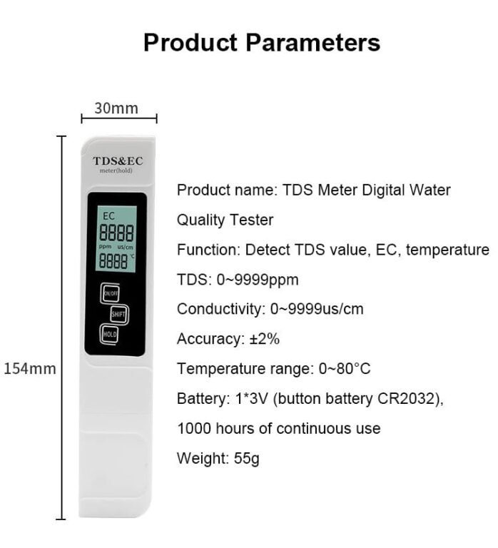 2024 Hot Sale 49% OFF TDS Meter Digital Water Quality Tester