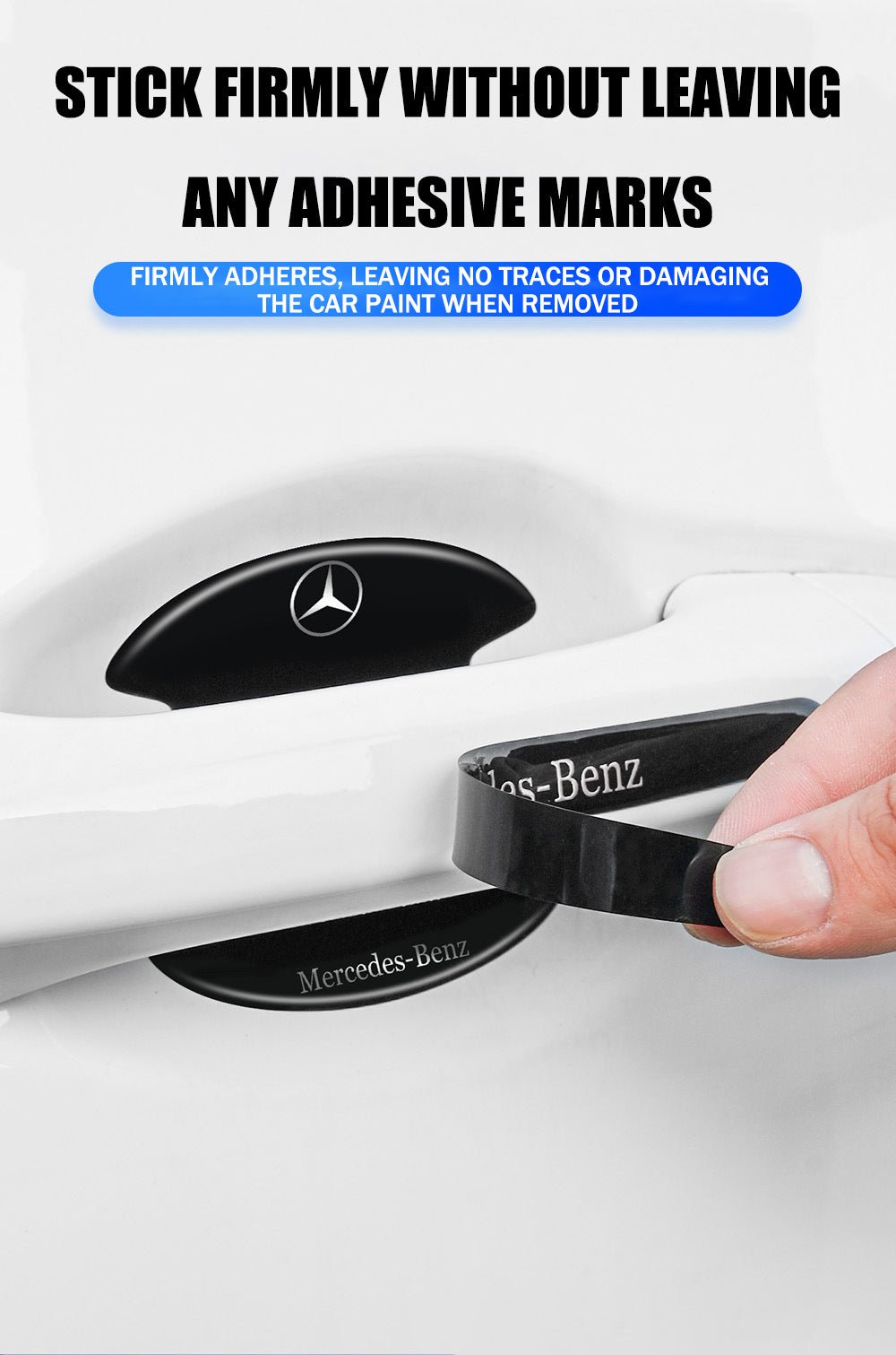 Car Door Bowl Protector Anti-collision Strip Anti-Scratch Sticker Decorative Products 8PCS