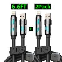 MFish 4-in-1 Multi USB Charging Cable with USB A,Type C, Lightning -MAX 240W Fast Charging & Data Sync for iPhone 16/15, iPad Pro, Samsung & Laptops
